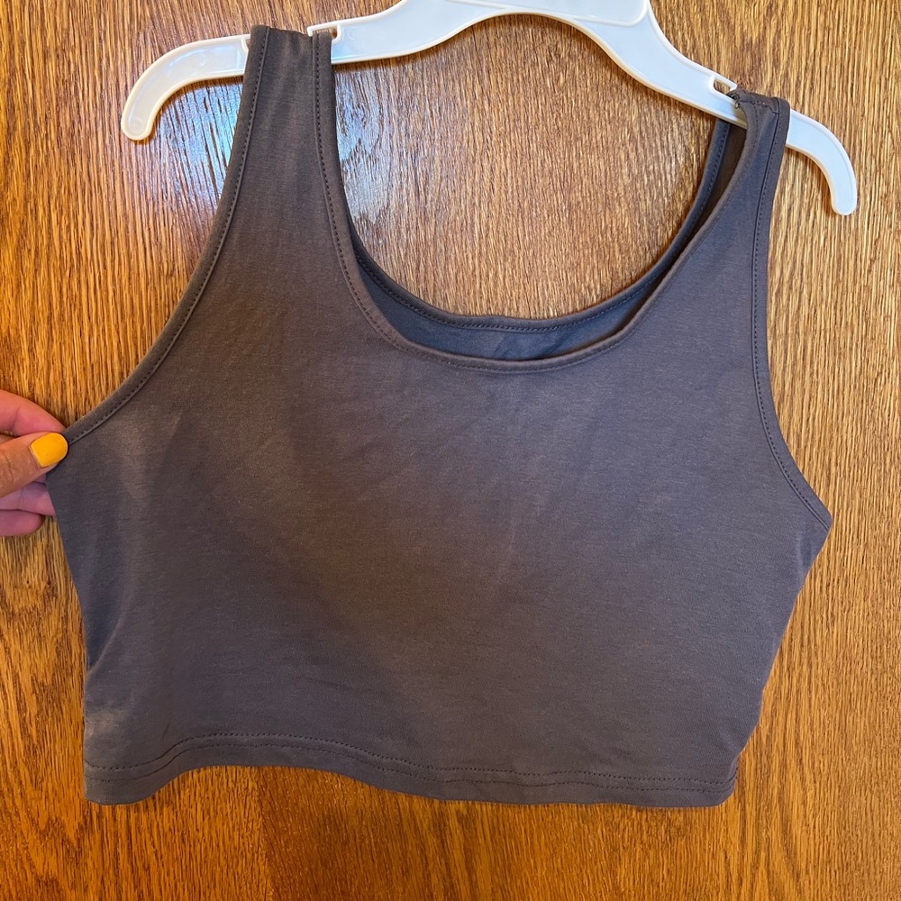 Grey, cropped tank from SHEIN size M/L